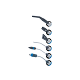 KING TONY Profi-Werkzeuge - Druckluftpistole mit austauschbaren Düsen 7990A0