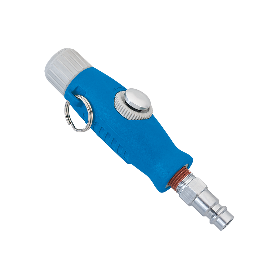 KING TONY Profi-Werkzeuge - Druckluftpistole mit austauschbaren Düsen 7990A0