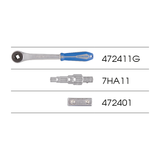 KING TONY Profi-Werkzeuge - Stufenschlüsselset mit Ratsche - 3 tlg. 7HA03