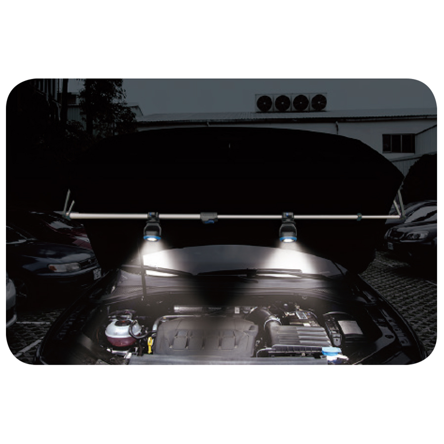 KING TONY Profi-Werkzeuge - Pack 2 Mini-Projektor 9TA44W + Halterung f?r Lampen 87163 9TA44AZ