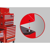 KING TONY Profi-Werkzeuge - Werkzeugkasten 874213B