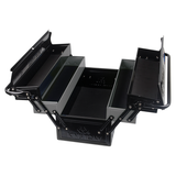 KING TONY Profi-Werkzeuge - XL Metall-Werkzeugkiste 530x220x260 - Schwarz / Grau 87A051A0KG