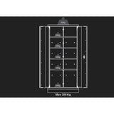 KING TONY Profi-Werkzeuge - Metallschrank Werkzeugschrank 87D1118AKG