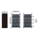 KING TONY Profi-Werkzeuge - Lagerregal mit 4 Ebenen 1200mm 87D1120LAK