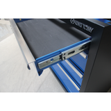 KING TONY Profi-Werkzeuge - Niedriges Möbel 4 Schubladen - Schwarz-Blau 87D1104AKB