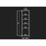 KING TONY Profi-Werkzeuge - Metallschrank Werkzeugschrank 87D1102AKG
