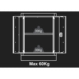 KING TONY Profi-Werkzeuge - Metall-Aktenschrank 2 türig 87D1103AKG