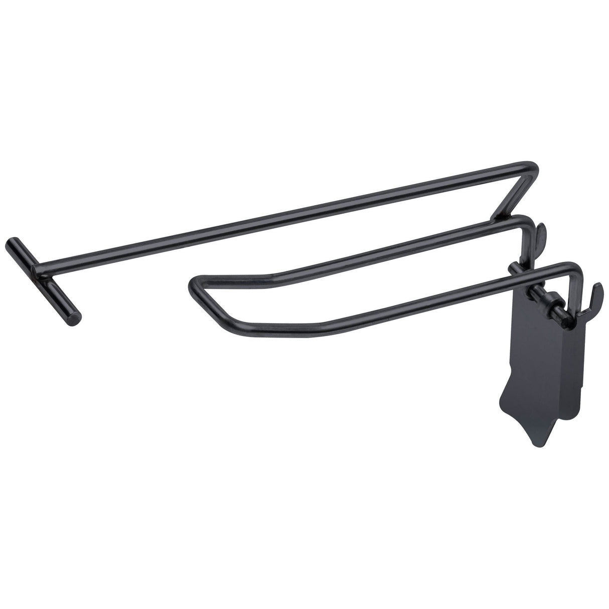 Kraftwerk Doppelklapphaken mit Etikettenträger für Regal, L 120 mm