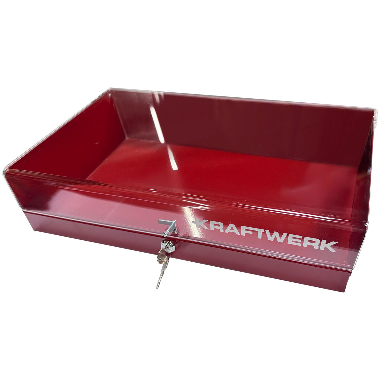 Kraftwerk Einzelteil-Metallkoffer mit Acrylhaube