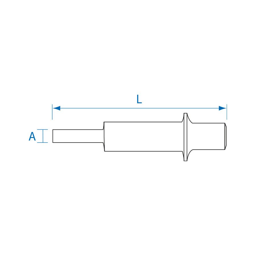 M7 Power-Werkzeuge - Drucklufthammer 7,7mm SC9304R