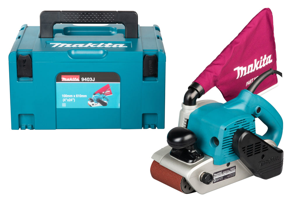Makita Bandschleifer | 1.200 W Motor & 500 m/min Bandgeschwindigkeit - 9403J