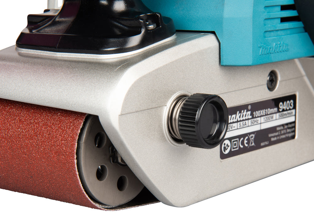 Makita Bandschleifer | 1.200 W Motor & 500 m/min Bandgeschwindigkeit - 9403J