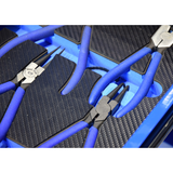 KING TONY Profi-Werkzeuge - Schaumplatte EVAWAVE mit Zangen - 8 tlg. 945008GPE