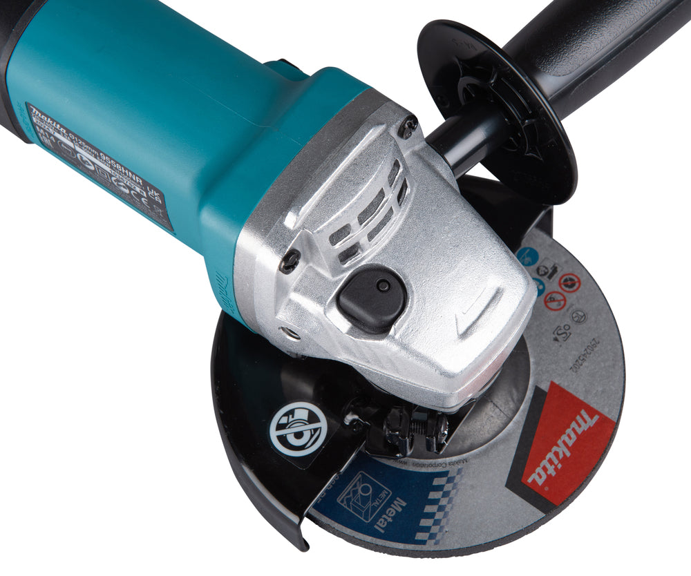 Makita Winkelschleifer | 840 W Motor, 125 mm Scheiben & Wiederanlaufschutz - 9558HNRG