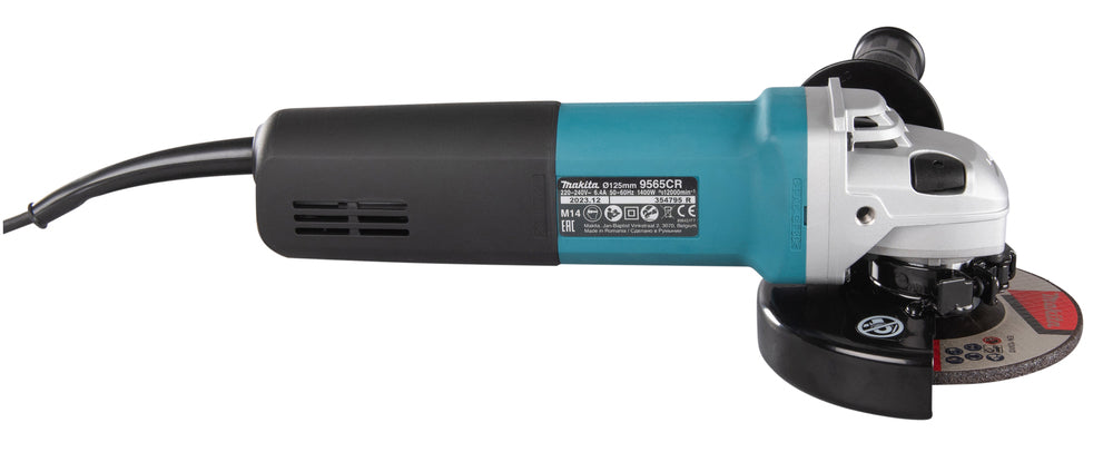 Makita Winkelschleifer | 1.400 W Motor, 125 mm Scheiben & Konstantelektronik - 9565CR