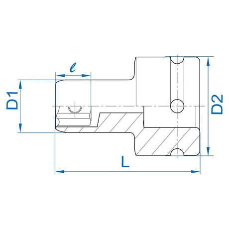KING TONY Profi-Werkzeuge - 1-1/2" CATERPILLAR Kraftschlüssel, Zoll, (38.1 mm) - 15/16" 95B530S