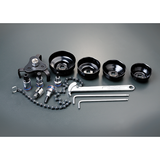 KING TONY Profi-Werkzeuge - 1/2" 6-Kant Steckschlüssel- und Ölfilterschlüssel-Set -13 tlg. 990113MA