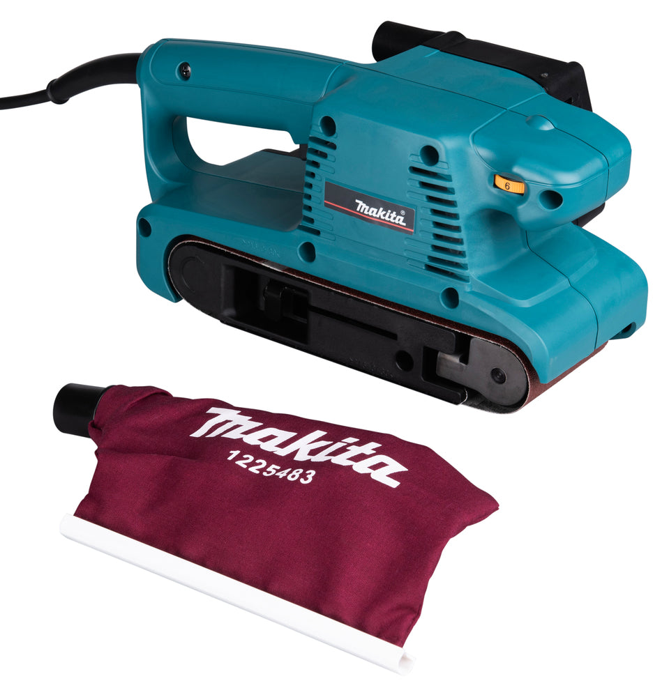 Makita Bandschleifer 76 mm – 650 W Motor, variable Geschwindigkeit, leiser Betrieb - 9911J