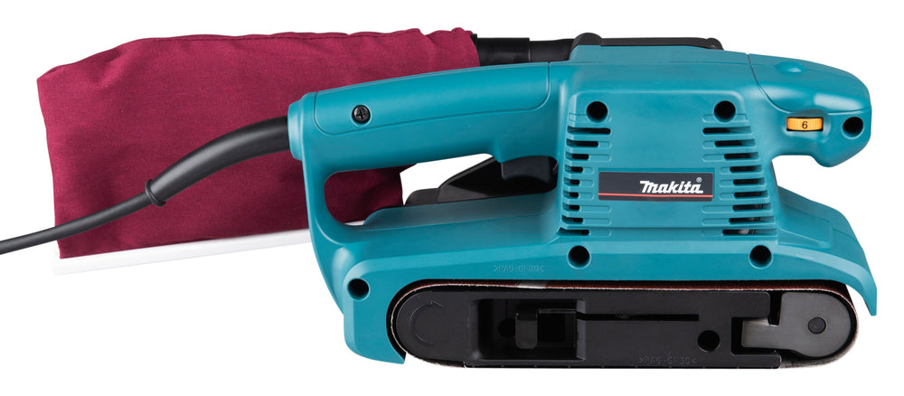 Makita Bandschleifer 76 mm – 650 W Motor, variable Geschwindigkeit, leiser Betrieb - 9911J