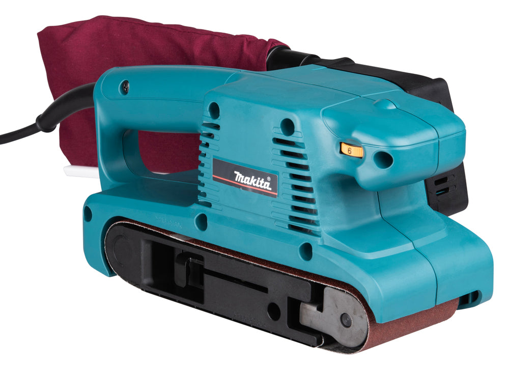 Makita Bandschleifer 76 mm – 650 W Motor, variable Geschwindigkeit, leiser Betrieb - 9911J