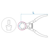 KING TONY Profi-Werkzeuge - Kraftstoffleitungs-Klemmenzange 9AA17