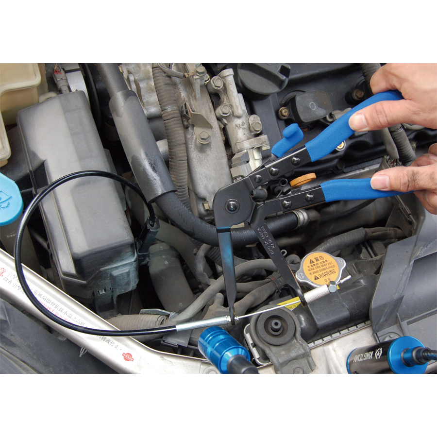 KING TONY Profi-Werkzeuge - Gebogene Schlauchklemmzange 9AA32