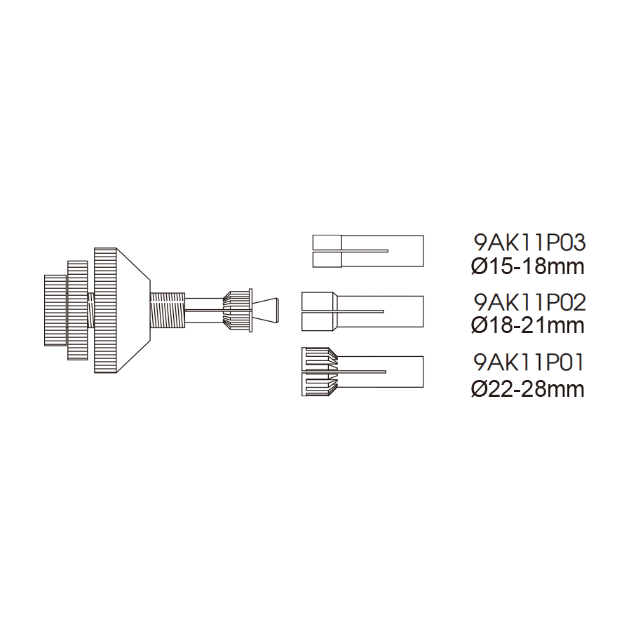 KING TONY Profi-Werkzeuge - Universal-Kupplungszentrierwerkzeug-Set 9AK11