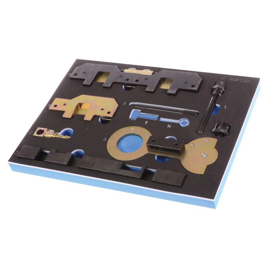 KING TONY Profi-Werkzeuge - Steuerzeiten-Einstell-Set für BMW Doppel-VANOS-Benzinmotoren 9AT1009