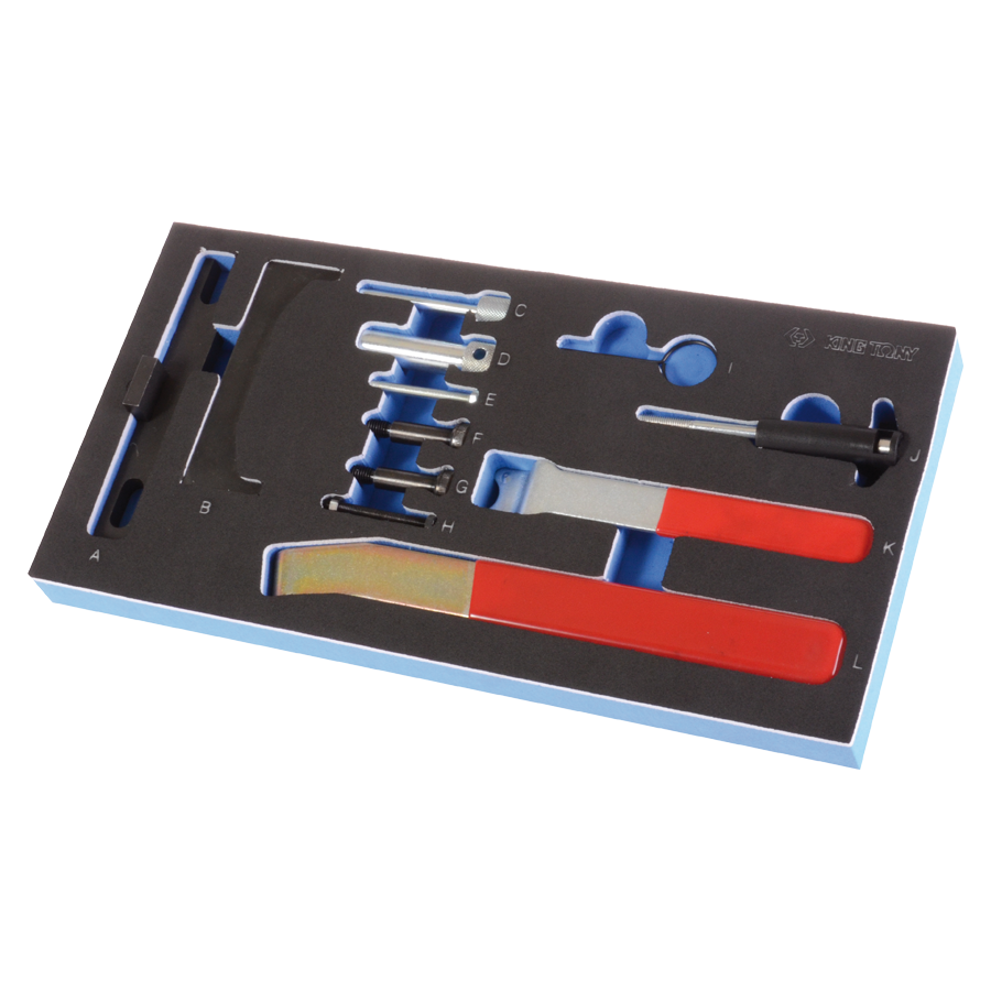 KING TONY Profi-Werkzeuge - Steuerzeiten-Einstell-Set für Benzin- und Dieselmotoren VW GRUPPE 9AT1012