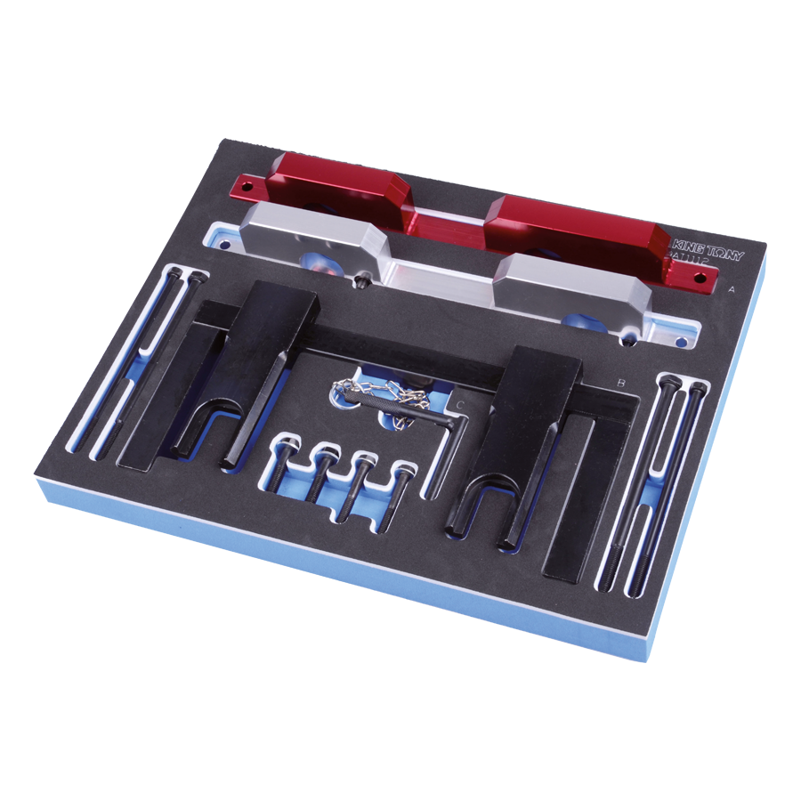 KING TONY Profi-Werkzeuge - Steuerzeiten-Einstell-Set für Benzinmotoren BMW 9AT1112E