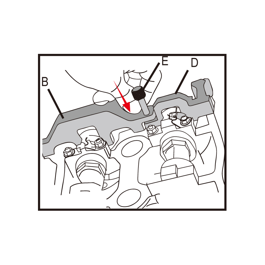 KING TONY Profi-Werkzeuge - Steuerzeiten-Einstellset für Benzinmotoren BMW 9AT1206