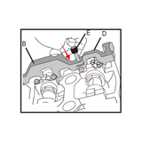 KING TONY Profi-Werkzeuge - Steuerzeiten-Einstellset für Benzinmotoren BMW 9AT1206