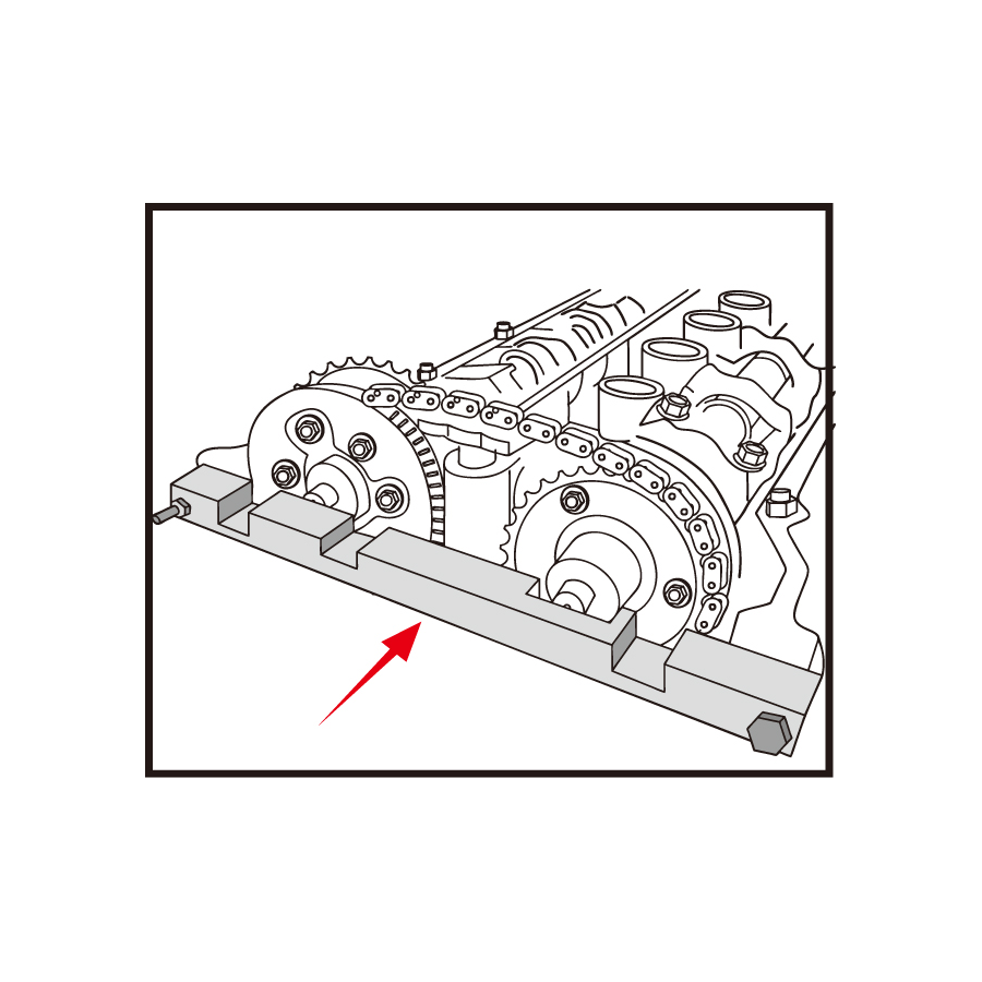 KING TONY Profi-Werkzeuge - Steuerzeiten-Einstell-Set für Benzinmotoren BMW 9AT1303