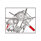 KING TONY Profi-Werkzeuge - Motoreinstell-Werkzeug-Set für Benzinmotoren VOLKSWAGEN GRUPPE 9AT1306