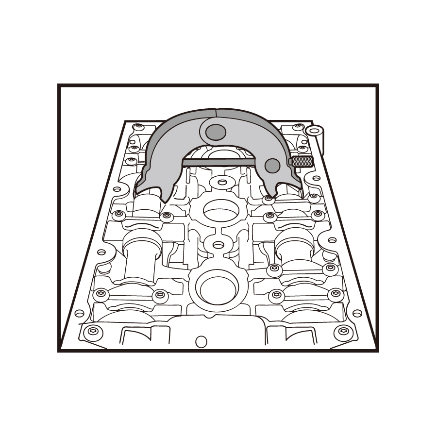 KING TONY Profi-Werkzeuge - Motoreinstell-Werkzeug-Set für Benzinmotoren VOLKSWAGEN GRUPPE 9AT1306