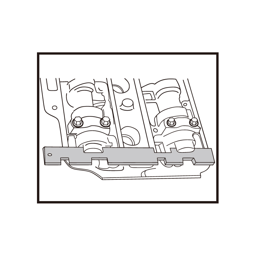 KING TONY Profi-Werkzeuge - Steuerzeiten-Einstell-Set für Bezin- und Dieselmotoren mit Doppel-Noc 9AT1406E