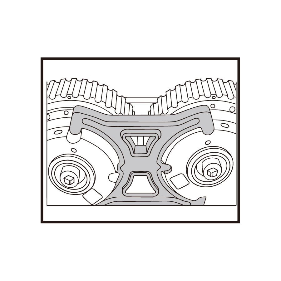 KING TONY Profi-Werkzeuge - Steuerzeiten-Einstell-Set für Bezin- und Dieselmotoren mit Doppel-Noc 9AT1406E