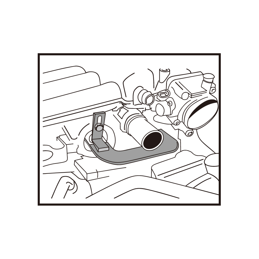 KING TONY Profi-Werkzeuge - Zahnriemen-Arretiersatz für Benzinmotoren 2.0 16v IDE-F5R RENAULT 9AT1A03