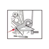 KING TONY Profi-Werkzeuge - Steuerzeiten-Einstell-Set für Dieselmotoren VAUXHALL/OPEL / SAAB 9AT2005