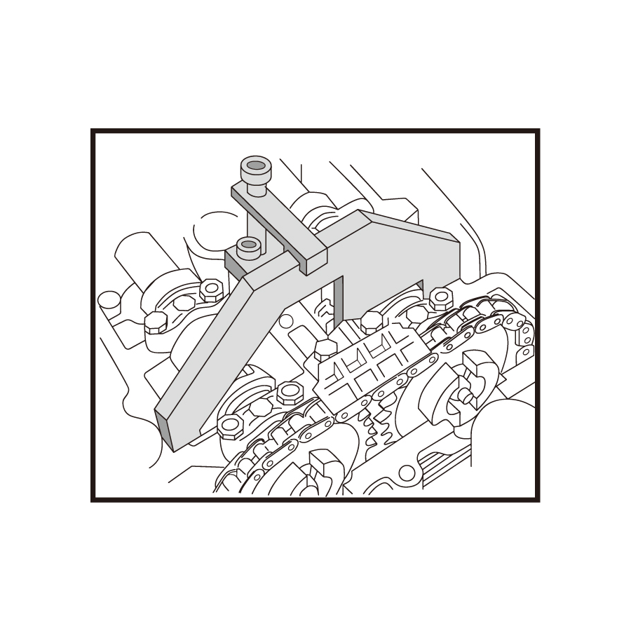 KING TONY Profi-Werkzeuge - Steuerzeiten-Einstellset, Diesel, BMW/VAUXHALL/OPEL/LAND ROVER/ROVER 9AT2007