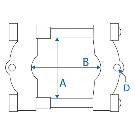 KING TONY Profi-Werkzeuge - Trennvorrichtung für Träger 9BA1202A Serie - 55 mm 9BA1202A