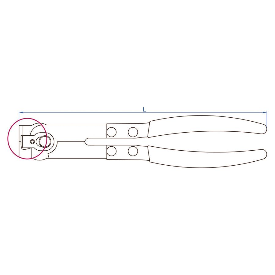 KING TONY Profi-Werkzeuge - Schlauch-Klemmzange 9BB11