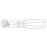 KING TONY Profi-Werkzeuge - Schlauch-Klemmzange 9BB11