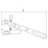 KING TONY Profi-Werkzeuge - Klemmschellenzange 9BB13