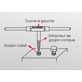 KING TONY Profi-Werkzeuge - Bolzendreher-Set - 8 tlg. 11208SQ