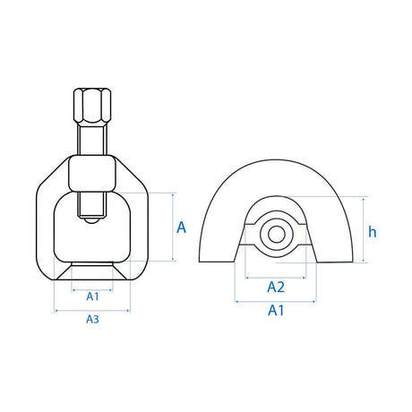 KING TONY Profi-Werkzeuge - LKW Kugelgelenk-Abzieher 280 max. 9BE5654