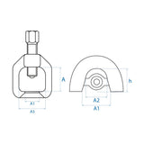 KING TONY Profi-Werkzeuge - LKW Kugelgelenk-Abzieher 320 max. 9BE5655