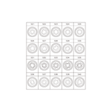 KING TONY Profi-Werkzeuge - Spezial-Einsätze für VW-Felgenschlösser - 20tlg. 9BW0120