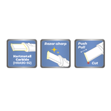 KING TONY Profi-Werkzeuge - Schaber mit Wolframkarbidklinge 32mm 9CJ7432