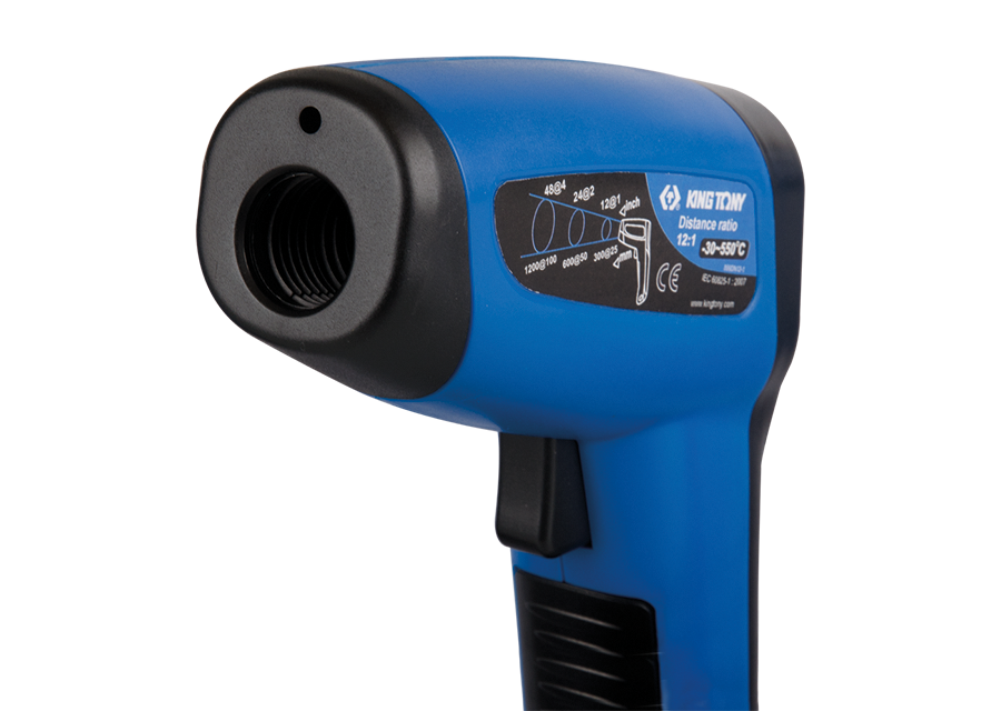 KING TONY Profi-Werkzeuge - Infrarot-Digitalthermometer - Betriebstemperatur -30°C - 550°C 9DN12